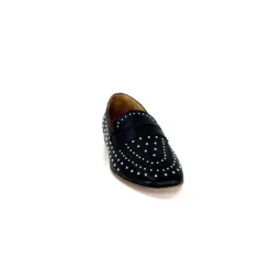Ivoire0401a Ivoire 500.1000 Cuir Noir*Femme Mocassins