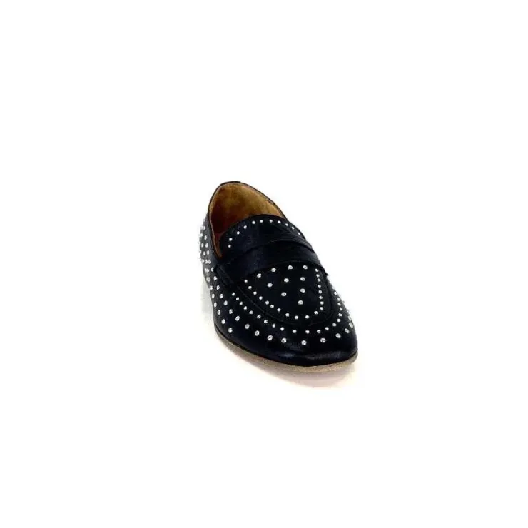 Ivoire0401a Ivoire 500.1000 Cuir Noir*Femme Mocassins
