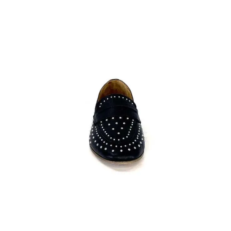 Ivoire0401a Ivoire 500.1000 Cuir Noir*Femme Mocassins
