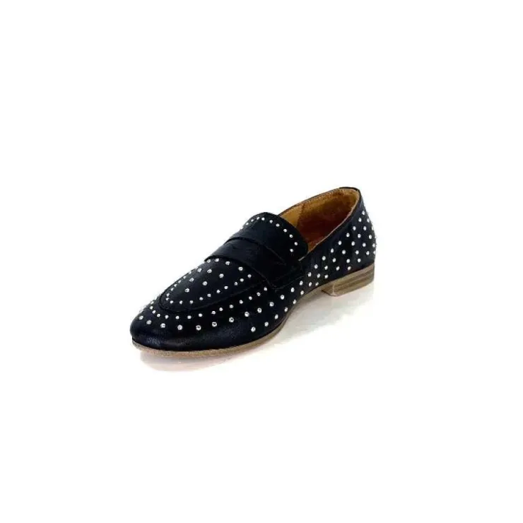 Ivoire0401a Ivoire 500.1000 Cuir Noir*Femme Mocassins