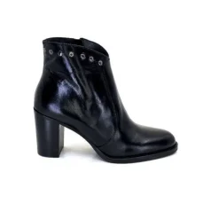 Ivoire0381b Ivoire 8016 Cuir Noir*Femme Bottines