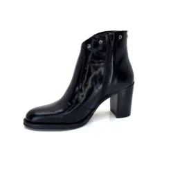 Ivoire0381b Ivoire 8016 Cuir Noir*Femme Bottines