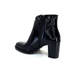 Ivoire0381b Ivoire 8016 Cuir Noir*Femme Bottines