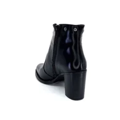Ivoire0381b Ivoire 8016 Cuir Noir*Femme Bottines