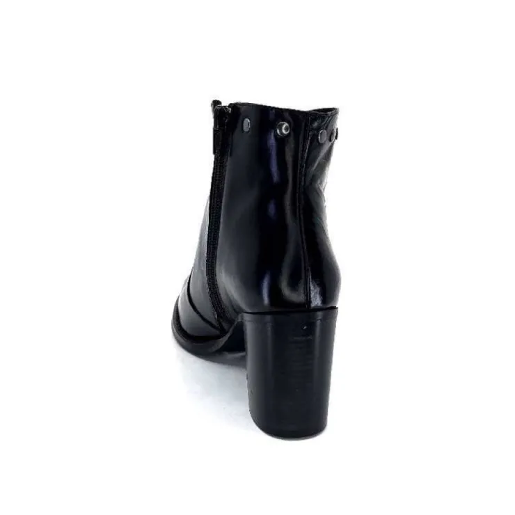 Ivoire0381b Ivoire 8016 Cuir Noir*Femme Bottines
