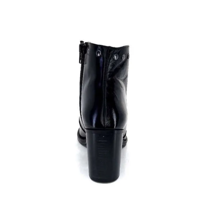 Ivoire0381b Ivoire 8016 Cuir Noir*Femme Bottines
