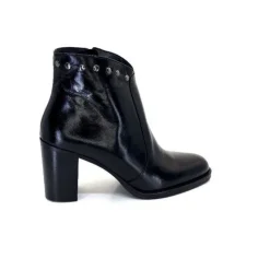 Ivoire0381b Ivoire 8016 Cuir Noir*Femme Bottines