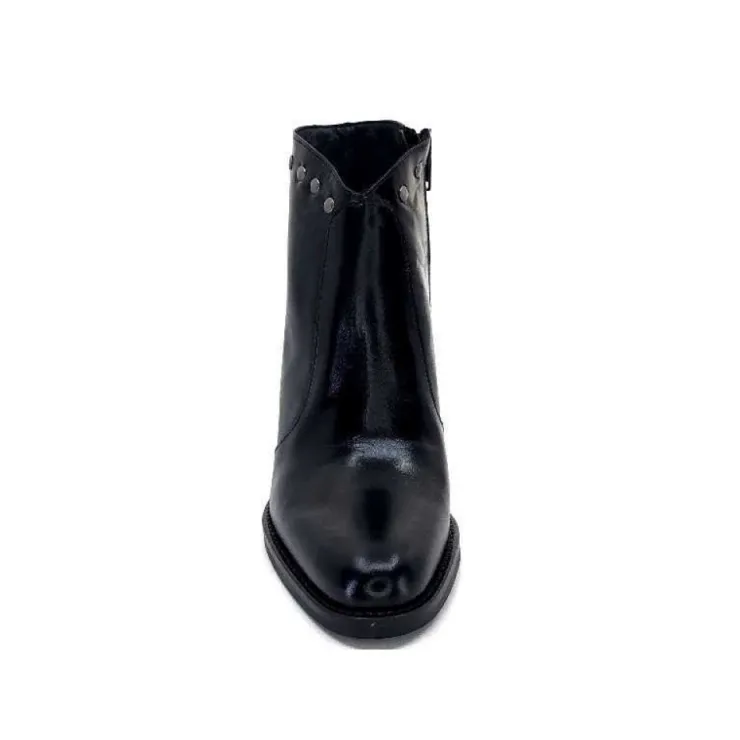 Ivoire0381b Ivoire 8016 Cuir Noir*Femme Bottines