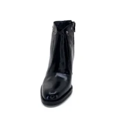 Ivoire0381b Ivoire 8016 Cuir Noir*Femme Bottines