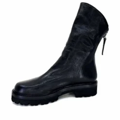Ivoire0156 Ivoire 3270 Cuir Noir*Femme Bottines
