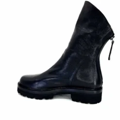 Ivoire0156 Ivoire 3270 Cuir Noir*Femme Bottines