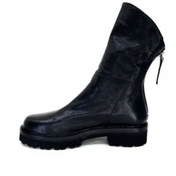 Ivoire0156 Ivoire 3270 Cuir Noir*Femme Bottines
