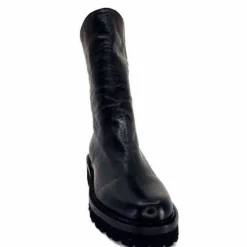 Ivoire0156 Ivoire 3270 Cuir Noir*Femme Bottines
