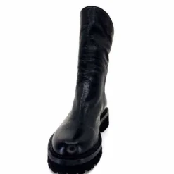 Ivoire0156 Ivoire 3270 Cuir Noir*Femme Bottines