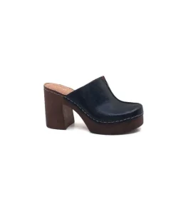 Ivoire0351a Ivoire 8235461 Cuir Noir*Femme Mules