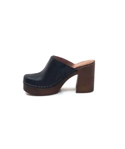 Ivoire0351a Ivoire 8235461 Cuir Noir*Femme Mules