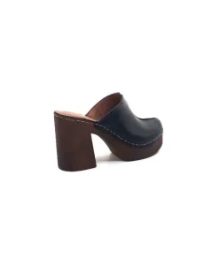 Ivoire0351a Ivoire 8235461 Cuir Noir*Femme Mules