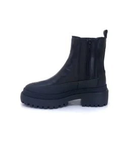 Ivoire0209b Ivoire 12284 Cuir Noir*Femme Bottines