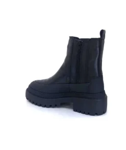 Ivoire0209b Ivoire 12284 Cuir Noir*Femme Bottines
