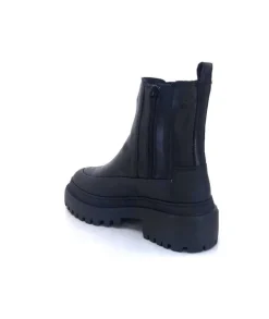 Ivoire0209b Ivoire 12284 Cuir Noir*Femme Bottines