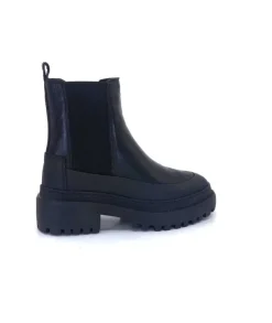 Ivoire0209b Ivoire 12284 Cuir Noir*Femme Bottines