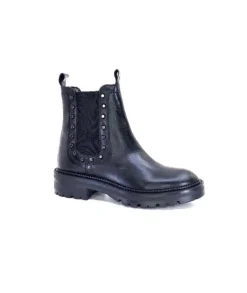 Ivoire0104a Ivoire 50055 Cuir Noir*Femme Bottines