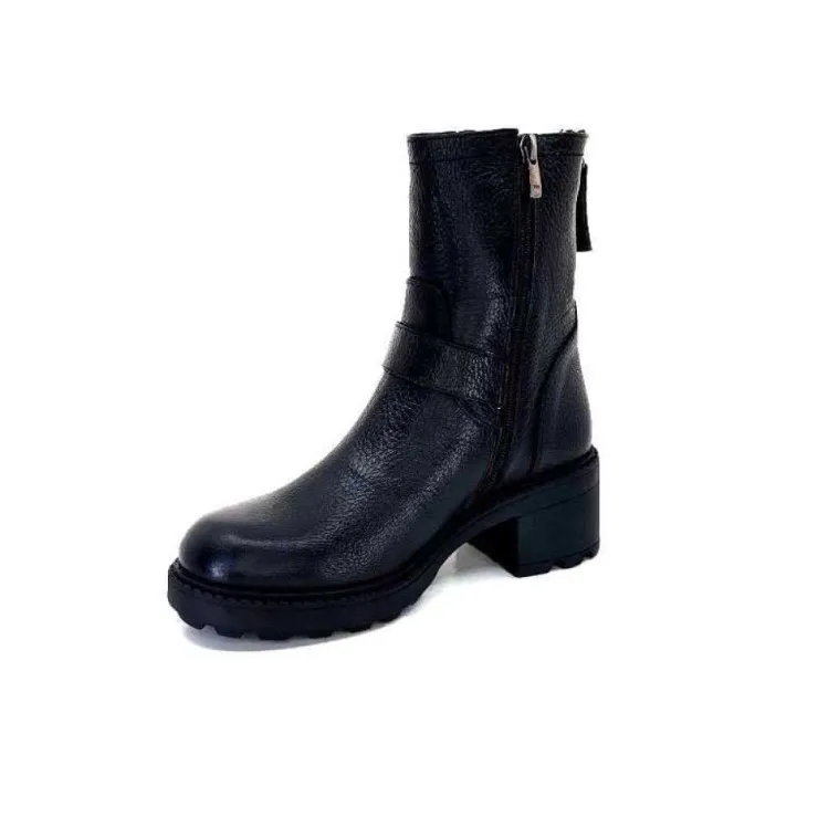 Ivoire-354 Ivoire 109332 Cuir Noir*Femme Fourrées