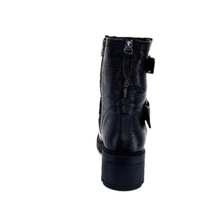 Ivoire-354 Ivoire 109332 Cuir Noir*Femme Fourrées