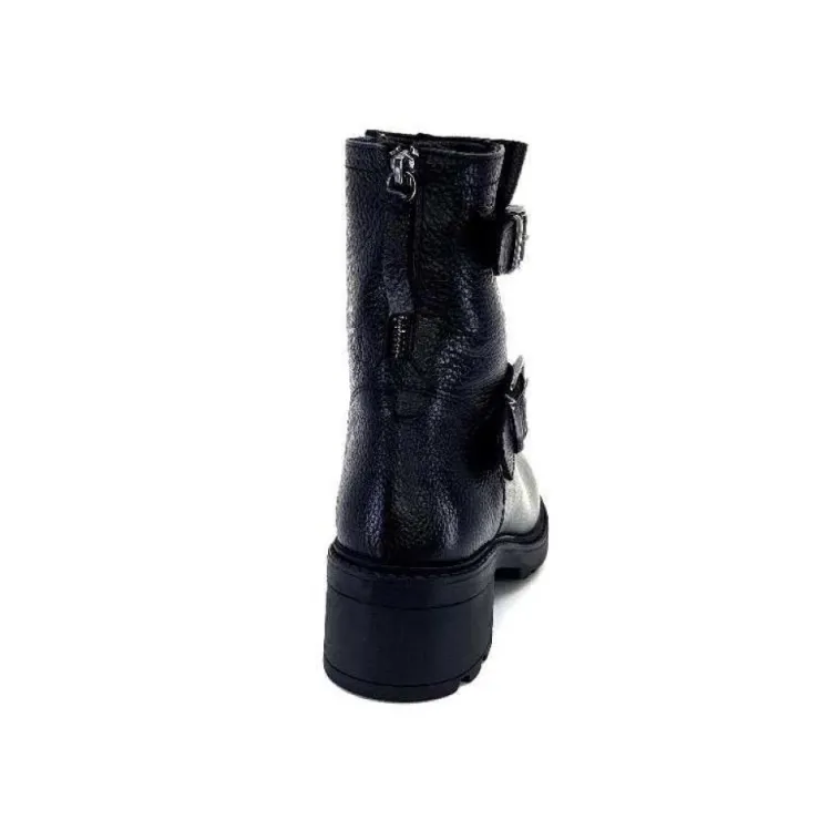 Ivoire-354 Ivoire 109332 Cuir Noir*Femme Fourrées