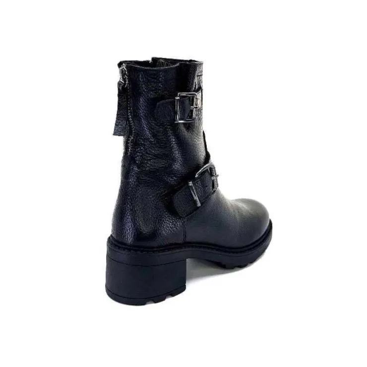 Ivoire-354 Ivoire 109332 Cuir Noir*Femme Fourrées