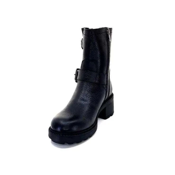 Ivoire-354 Ivoire 109332 Cuir Noir*Femme Fourrées