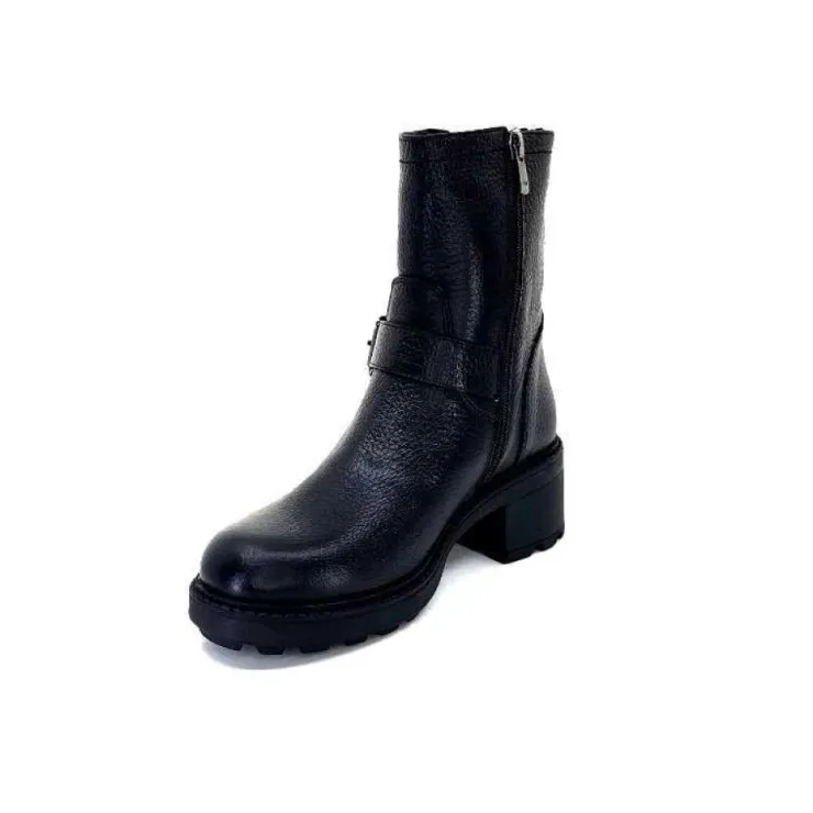 Ivoire-354 Ivoire 109332 Cuir Noir*Femme Fourrées