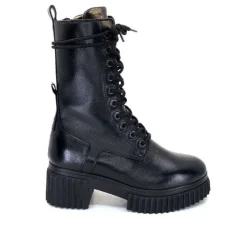 Ivoire0218a Ivoire 179002 Cuir Noir*Femme Bottines
