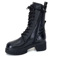 Ivoire0218a Ivoire 179002 Cuir Noir*Femme Bottines