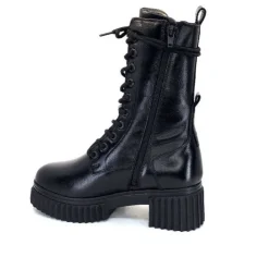 Ivoire0218a Ivoire 179002 Cuir Noir*Femme Bottines