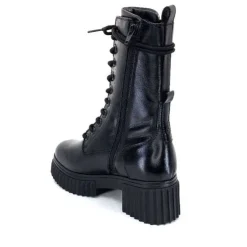 Ivoire0218a Ivoire 179002 Cuir Noir*Femme Bottines