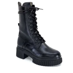 Ivoire0218a Ivoire 179002 Cuir Noir*Femme Bottines