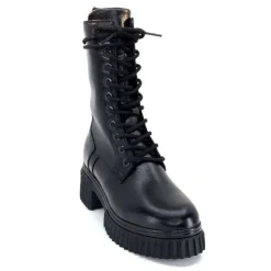 Ivoire0218a Ivoire 179002 Cuir Noir*Femme Bottines