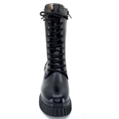 Ivoire0218a Ivoire 179002 Cuir Noir*Femme Bottines
