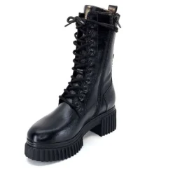 Ivoire0218a Ivoire 179002 Cuir Noir*Femme Bottines