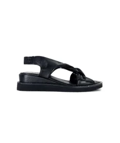 Ivoire-354 Ivoire 107614 Cuir Noir*Femme Plateformes