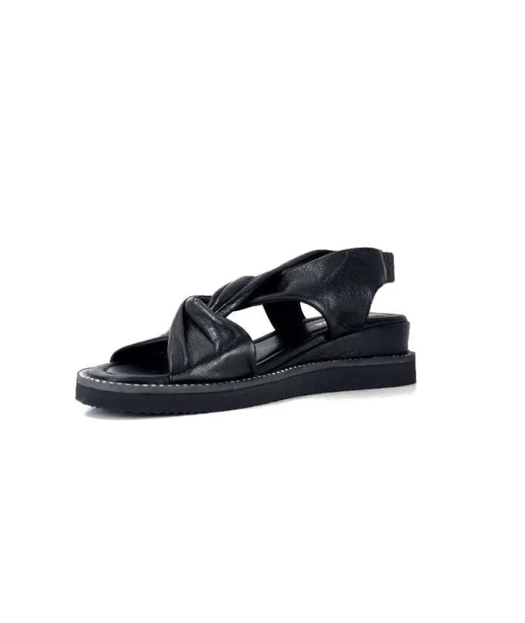 Ivoire-354 Ivoire 107614 Cuir Noir*Femme Plateformes