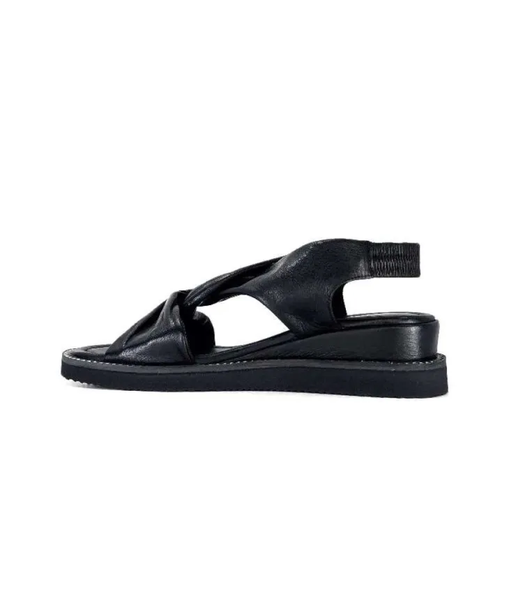 Ivoire-354 Ivoire 107614 Cuir Noir*Femme Plateformes