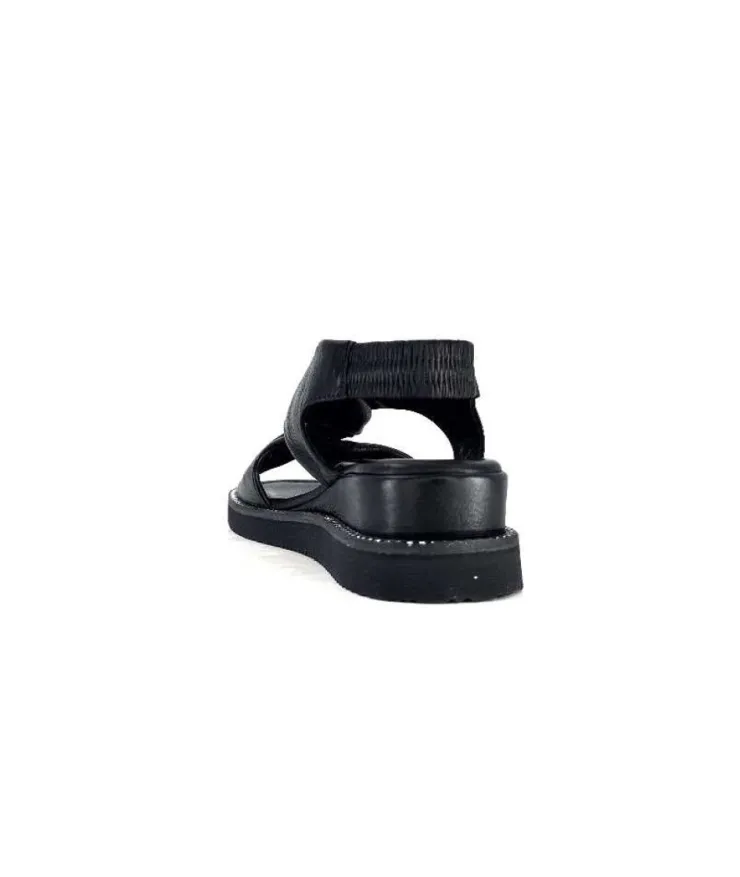 Ivoire-354 Ivoire 107614 Cuir Noir*Femme Plateformes