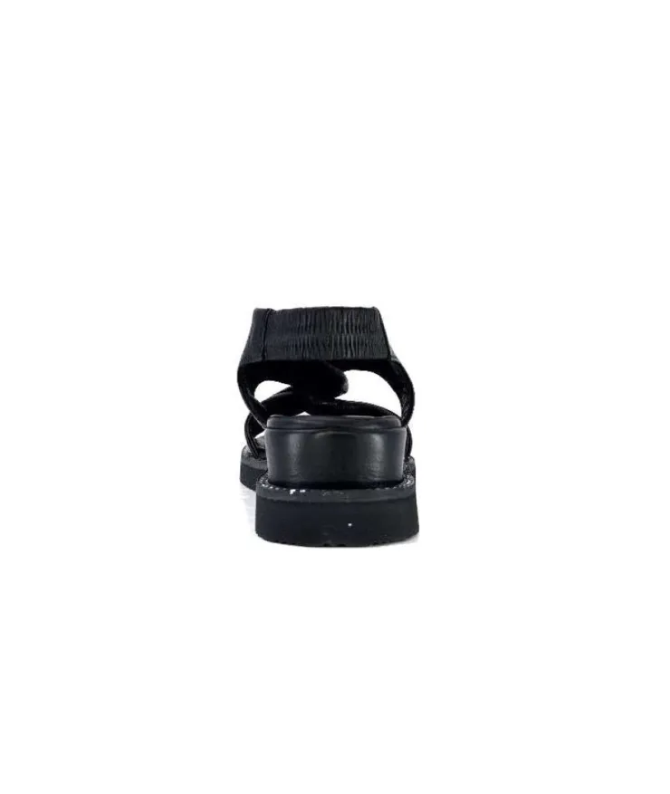 Ivoire-354 Ivoire 107614 Cuir Noir*Femme Plateformes