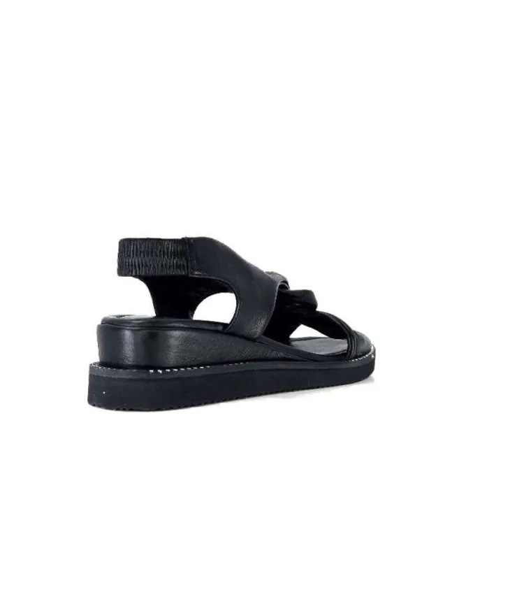Ivoire-354 Ivoire 107614 Cuir Noir*Femme Plateformes