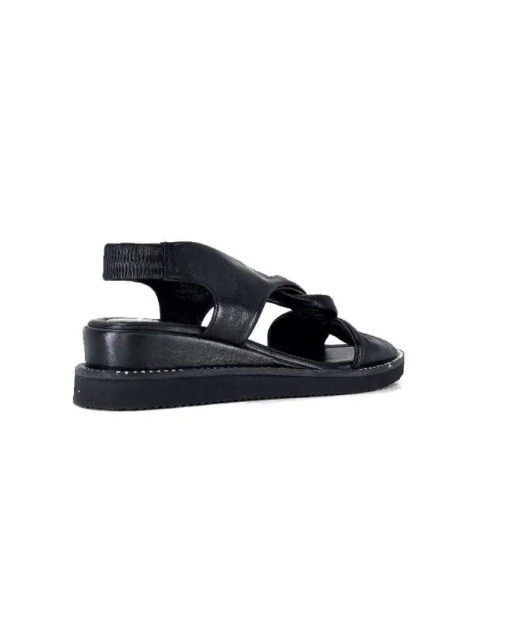 Ivoire-354 Ivoire 107614 Cuir Noir*Femme Plateformes
