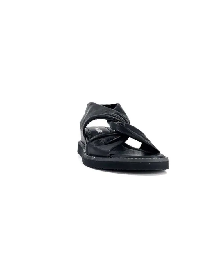 Ivoire-354 Ivoire 107614 Cuir Noir*Femme Plateformes
