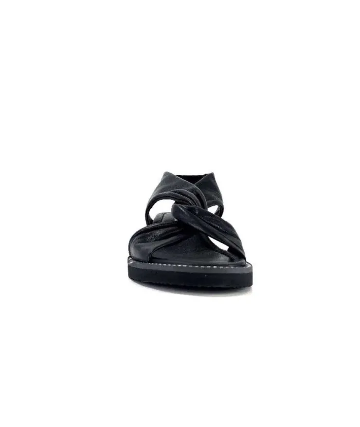 Ivoire-354 Ivoire 107614 Cuir Noir*Femme Plateformes