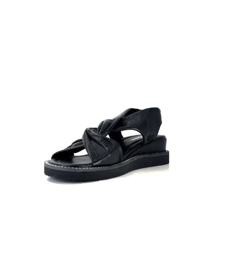 Ivoire-354 Ivoire 107614 Cuir Noir*Femme Plateformes